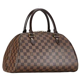 Louis Vuitton-Louis Vuitton Ribera MM Sac à main en toile N41434 en bon état-Marron