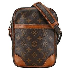 Louis Vuitton-Louis Vuitton Sac à bandoulière en toile Danube M45266 en bon état-Marron