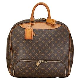 Louis Vuitton-Louis Vuitton Evasion Boston Bag Canvas Handbag M41443 in good condition-Brown
