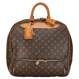 Louis Vuitton-Louis Vuitton Monogram Evasion Boston Travel Bag M41443 Brown PVC Leather in Very Good Condition-Brown