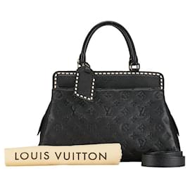 Louis Vuitton-Louis Vuitton Sac à main Vosges en cuir M41491 en bon état-Noir