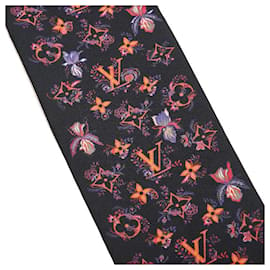 Louis Vuitton-Louis Vuitton Monogram Bandeau Rendezvous Scarf Cotton Scarf M76433 in excellent condition-Black