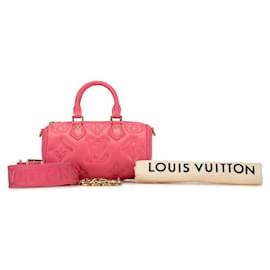 Louis Vuitton-Louis Vuitton Papillon BB Leather Handbag M59826 in good condition-Pink