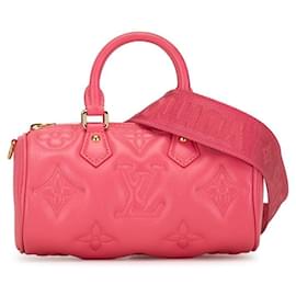 Louis Vuitton-Louis Vuitton Papillon BB Leather Handbag M59826 in good condition-Pink
