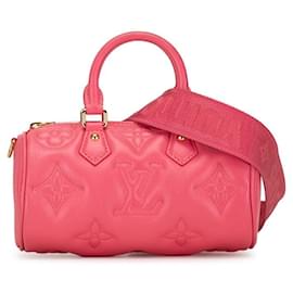 Louis Vuitton-Sac à main Louis Vuitton Monogram Papillon BB avec chaîne, sac à bandoulière 2WAY M59826 en cuir de veau rose en très bon état-Rose