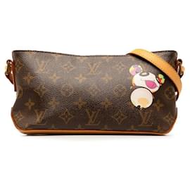 Louis Vuitton-Louis Vuitton Monogram Panda Trotter Canvas Crossbody Bag M51241 in good condition-Brown