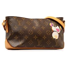 Louis Vuitton-Louis Vuitton Monogram Panda Trotter Canvas Crossbody Bag M51241 in good condition-Brown