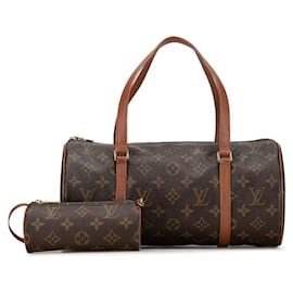 Louis Vuitton-Louis Vuitton Papillon 30 Canvas Handbag M51365 in good condition-Brown