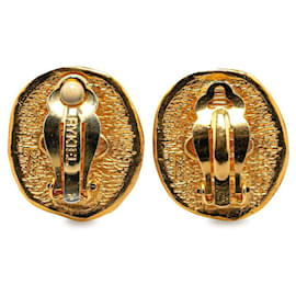 Chanel-Chanel Rue Cambon Clip On Earrings  Metal Earrings in Good condition-Golden