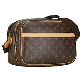 Louis Vuitton-Louis Vuitton Reporter PM Canvas Crossbody Bag M45254 in good condition-Brown
