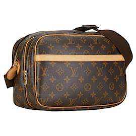 Louis Vuitton-Louis Vuitton Reporter PM Sac bandoulière en toile M45254 en bon état-Marron