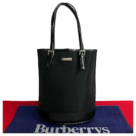 Burberry-Burberry Canvas Mini Tote Bag  Canvas Tote Bag in Good condition-Black