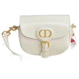 Dior-Dior Leather Bobby Bag  Leather Crossbody Bag in Great Condition-White