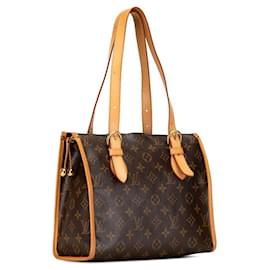 Louis Vuitton-Louis Vuitton Popincourt Haut Canvas Tote Bag M40007 in good condition-Brown