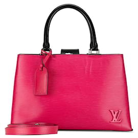 Louis Vuitton-Louis Vuitton Leather Cleber Handbag M51347 in Very Good Condition-Pink