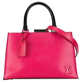 Louis Vuitton-Louis Vuitton Leather Cleber Handbag M51347 in Very Good Condition-Pink