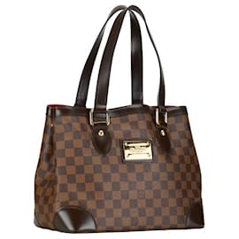 Louis Vuitton-Louis Vuitton Hampstead PM Canvas Tote Bag N51205 in good condition-Brown