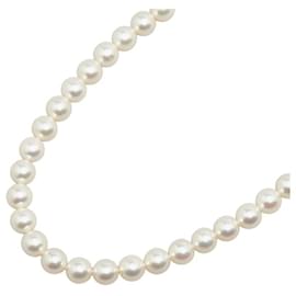 Mikimoto-MIKIMOTO 14K Pearl Necklace  Metal Necklace in Excellent condition-White