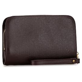 Louis Vuitton-Louis Vuitton Baikal Clutch Bag Leather Clutch Bag M30186 in good condition-Brown