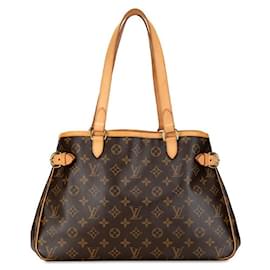 Louis Vuitton-Sac à bandoulière Louis Vuitton Monogram Batignolles Horizontal M51154 en très bon état-Marron