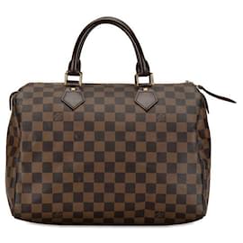 Louis Vuitton-Sac à main Louis Vuitton Damier Speedy 30 N41531 en très bon état-Marron