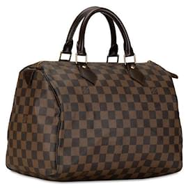 Louis Vuitton-Louis Vuitton Speedy 30 Sac à main en toile N41531 en bon état-Marron