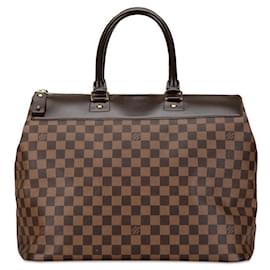 Louis Vuitton-Louis Vuitton Greenwich PM Canvas Handbag N41165 in good condition-Brown