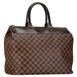 Louis Vuitton-Louis Vuitton Greenwich PM Sac à main en toile N41165 en bon état-Marron