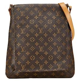 Louis Vuitton-Louis Vuitton Musette Salsa Canvas Crossbody Bag M51256 in good condition-Brown