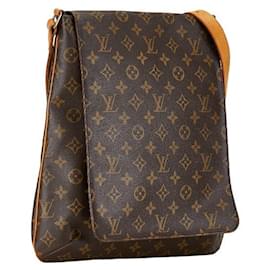 Louis Vuitton-Louis Vuitton Musette Salsa Canvas Crossbody Bag M51256 in good condition-Brown