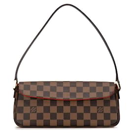 Louis Vuitton-Louis Vuitton Recoleta Canvas Shoulder Bag N51299 in good condition-Brown