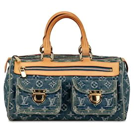 Louis Vuitton-Louis Vuitton Denim Neo Speedy Denim Sac à main M95019 en bon état-Bleu