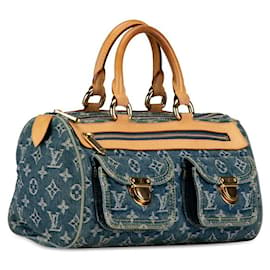 Louis Vuitton-Louis Vuitton Denim Neo Speedy Denim Handbag M95019 in good condition-Blue