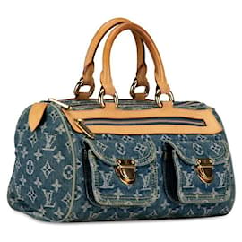 Louis Vuitton-Louis Vuitton Denim Neo Speedy Denim Sac à main M95019 en bon état-Bleu