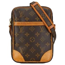 Louis Vuitton-Louis Vuitton Sac à bandoulière en toile Danube M45266 en bon état-Marron