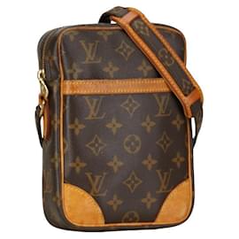 Louis Vuitton-Louis Vuitton Sac à bandoulière en toile Danube M45266 en bon état-Marron