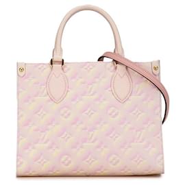 Louis Vuitton-Louis Vuitton Onthego PM Leather Tote Bag M46168 in excellent condition-Pink