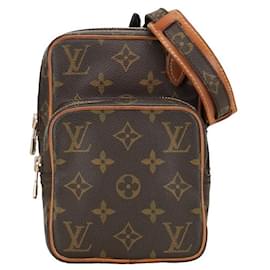 Louis Vuitton-Louis Vuitton Mini Amazon Canvas Crossbody Bag M45238 in good condition-Brown
