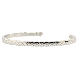 Chanel-Chanel 18Bracelet en métal K Coco Crush Bangle en excellent état-Argenté