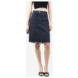 Bottega Veneta Dunkelblauer Jeansrock - Größe UK 2 Blau