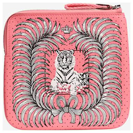 Hermès-Pink Tigre Carre Pocket Pouch-Pink