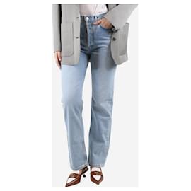 Autre Marque-Blue mid-rise straight-leg jeans - size UK 8-Blue