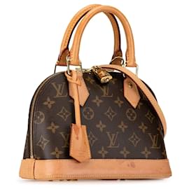 Louis Vuitton-Louis Vuitton Marron Monogram Alma BB-Marron