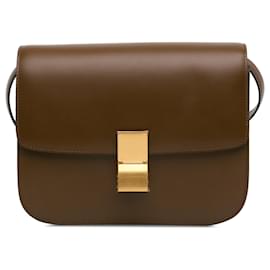 Céline-Coffret Classique Moyen Céline Marron-Marron,Marron foncé