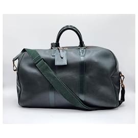 Louis Vuitton-Louis Vuitton Taiga Leather Kendall Boston Keepall Bag-Dark green