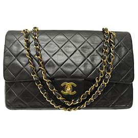 Chanel-BOLSA DE MÃO CHANEL CLASSIC TIMELESS MÉDIA VINTAGE CHANEL-Preto