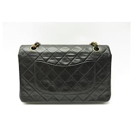 Chanel-BOLSA DE MÃO CHANEL CLASSIC TIMELESS MÉDIA VINTAGE CHANEL-Preto