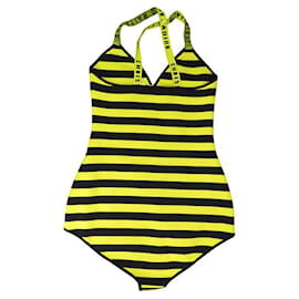 Christian Dior-NEUF MAILLOT DE BAIN CHRISTIAN DIOR A RAYURES 8E24020AM451 S 36 SWIMSUIT-Autre