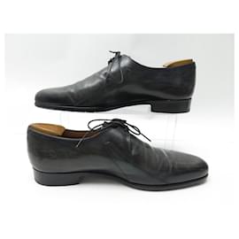 Berluti-BERLUTI SHOES 0039 Derby 8 42 BLACK GREEN PATINA LEATHER SHOES SHOES-Green