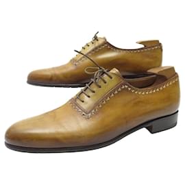Berluti-BERLUTI SHOES 0171 8 42 BROWN PATINA LEATHER oxford shoes SHOES-Brown